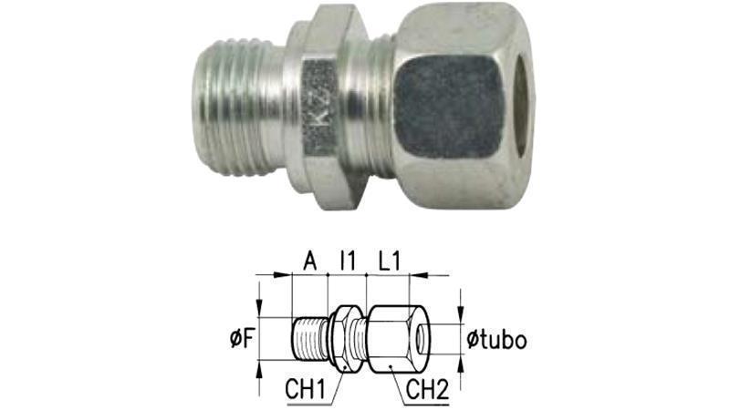 HYDRAULINEN VÄHENTÄJÄ WGE 6 L-1/4