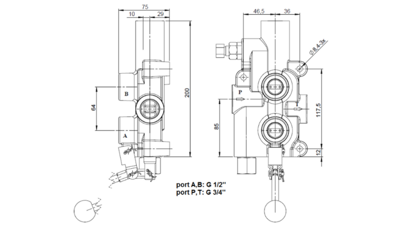 HYDRAULISK VENTIL P81 AUTOMATISK FOR KLOMATER