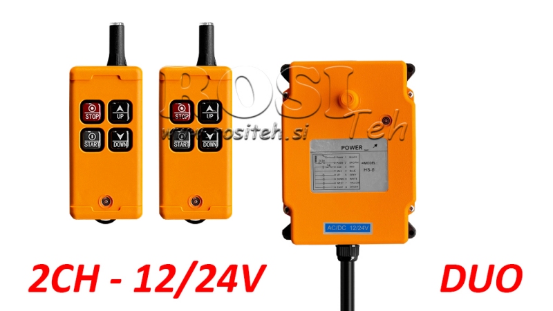 RADIO CONTROL 2CH - 12/24V DUO