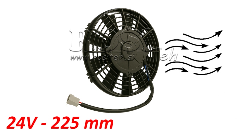 AXIAL FAN 225MM PULLING 24V