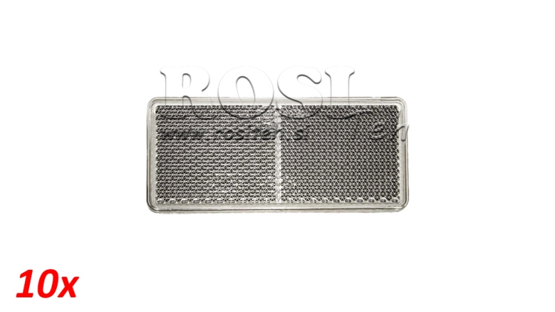 PRAVOKOTNI ODSEVNIK BELI 105x48 (10kom)