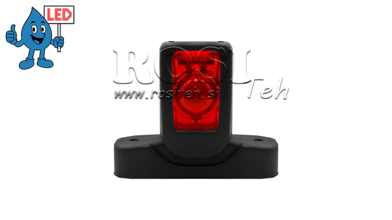 LED SIDE MARKER LIGHT FOR TRAILERS (SQUARE) - WHITE - ORANGE - RED