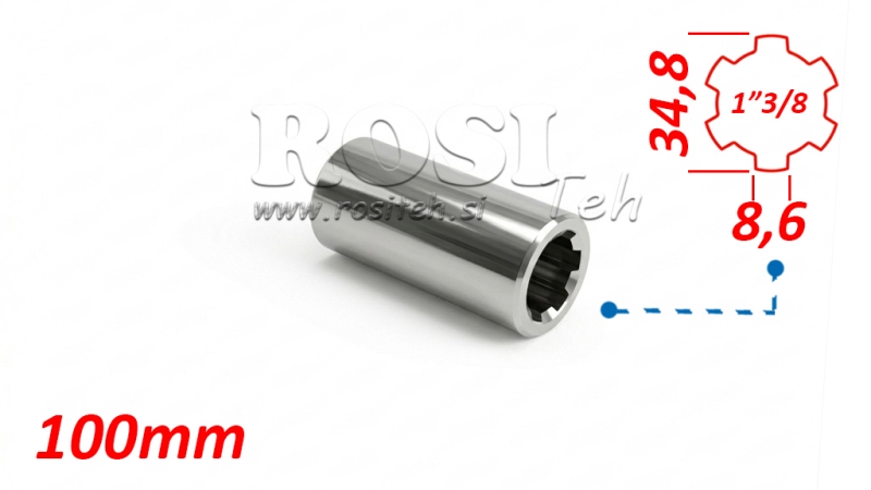 ADAPTER P.T.O. 1”3/8 L=100