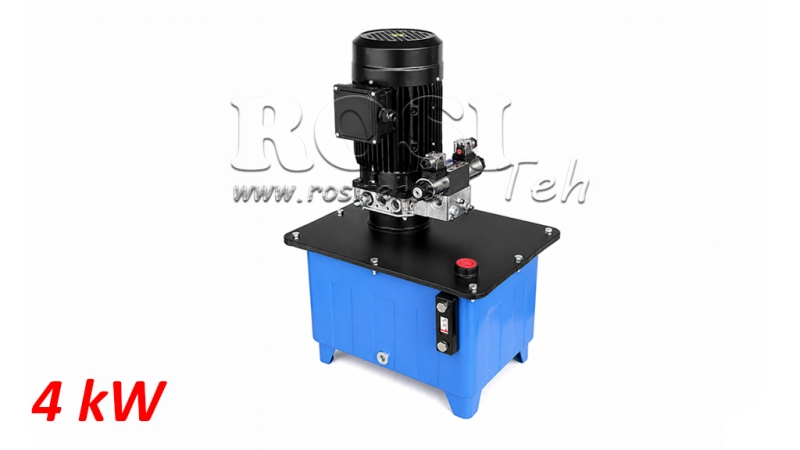 MINI HYDRAULIC POWER-PACK UNIT 380V AC (4 KW) - 8 CC - 12 LIT/MIN - TANK 25 LIT