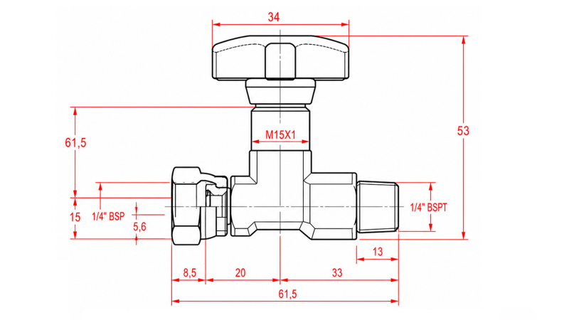 HYDRAULIC VALVE FOR MANOMETER