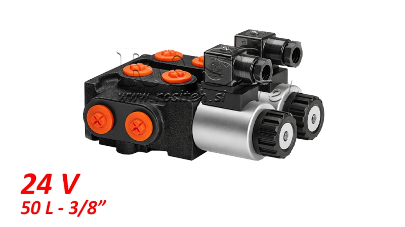 8 irányú szelep 3/8 24V - 50lit