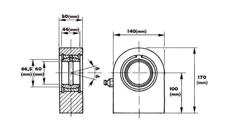WELDING EYE BEARING - PLATE JOINT FI 60/100