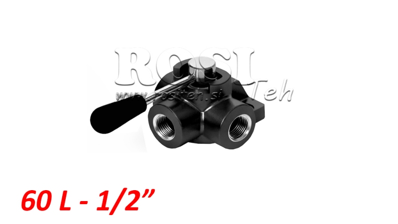 HAND 3-WAY VALVE DF 1/2