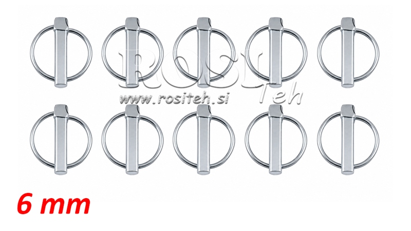 SAFETY ROUND CLIP 6 MM (10 PCS)