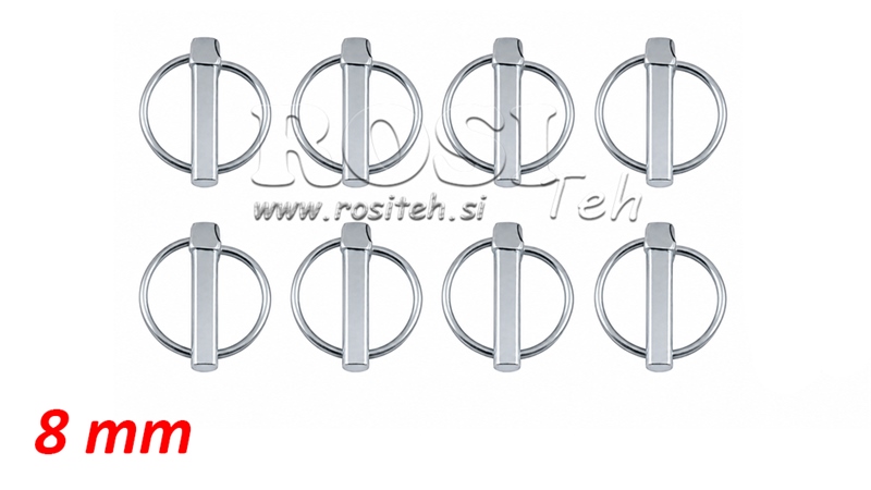 SAFETY ROUND CLIP 8 MM (8 PCS)