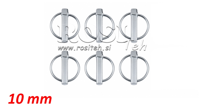 SAFETY ROUND CLIP 10 MM (6 PCS)