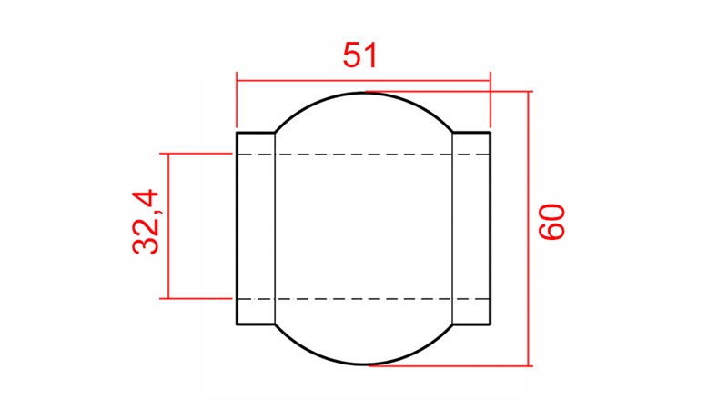 BALL FOR TOP LINK 60/32.4