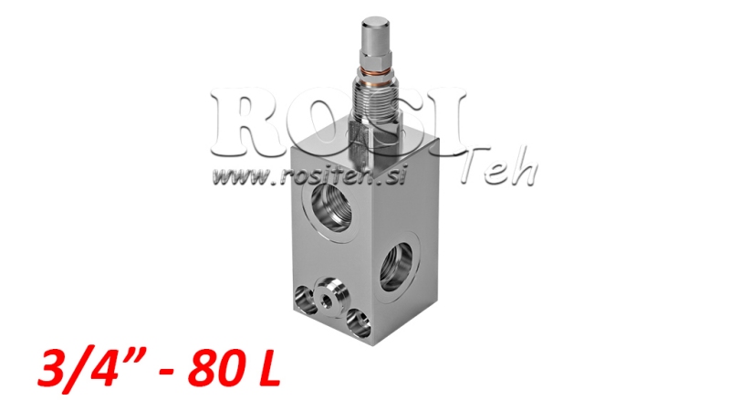 HYDRAULICKÝ REGULÁTOR TLAKU VMP 3/4 20-260 BAR - 80LIT