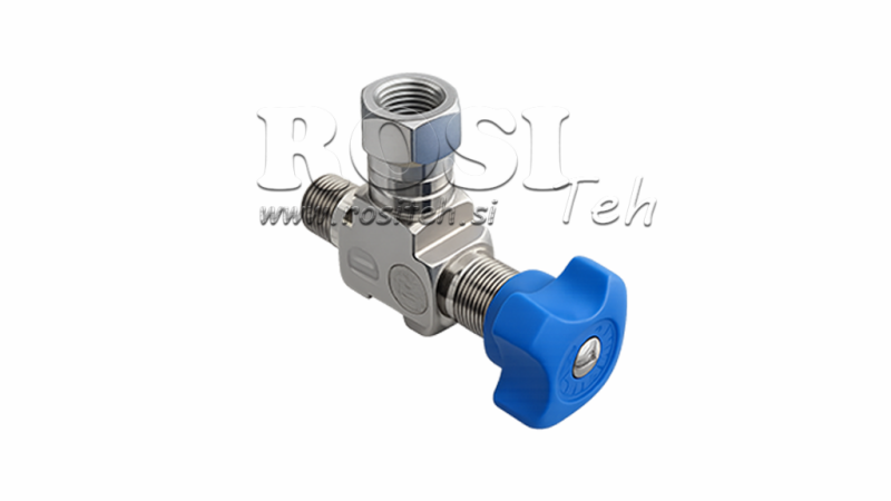HYDRAULIC VALVE FOR MANOMETER 90°