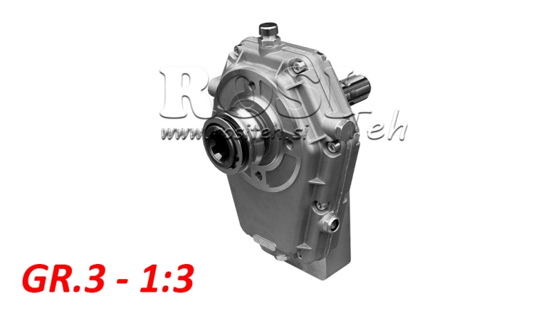 GEARBOX GR.3 -1:3 FEMALE INPUT - MALE OUTPUT