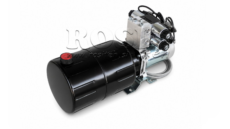 MINI ΥΔΡΑΥΛΙΚΗ ΜΟΝΑΔΑ ΙΣΧΥΟΣ 12V DC - 1.6kW = 2.1cc - 8 lit - 2x διπλής κατεύθυνσης μονάδα (μέταλλο)