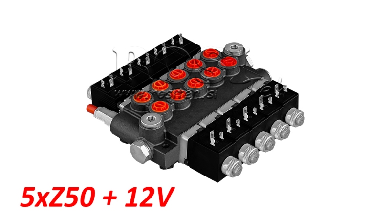 VALVOLA IDRAULICA 5xZ50+12V DC