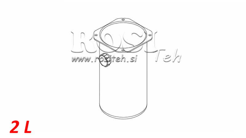 METAL TANK ROLL PP 2 LITERS
