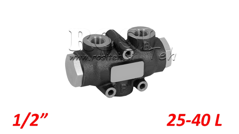 HIDRAULISKĀ IZPLATĪŠANAS VĀRSTS PLŪSMAS V01005 25 - 40 LIT - 1/2 - 250 BAR (MAKS.300 BAR) V-EQ25