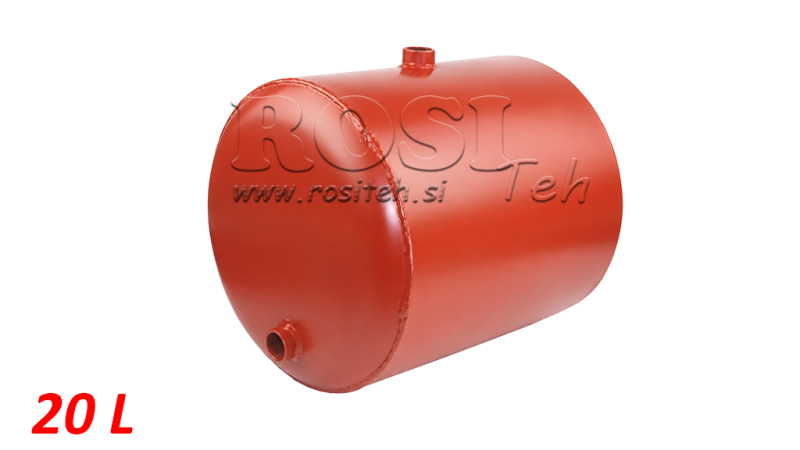 METAL TANK 20 LITERS ROUND Φ 300MM - HEIGHT 330MM
