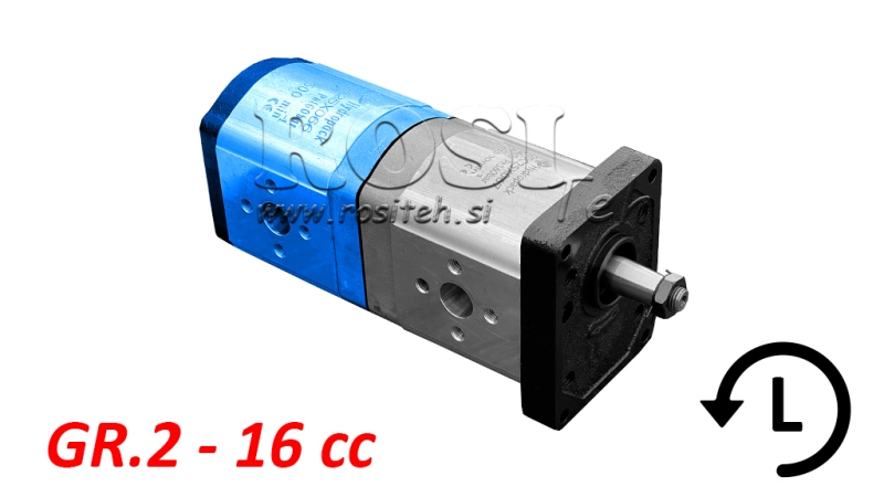 HYDRAULISK PUMPE 20A16X066 BAK GR.2 16 CC VENSTRE