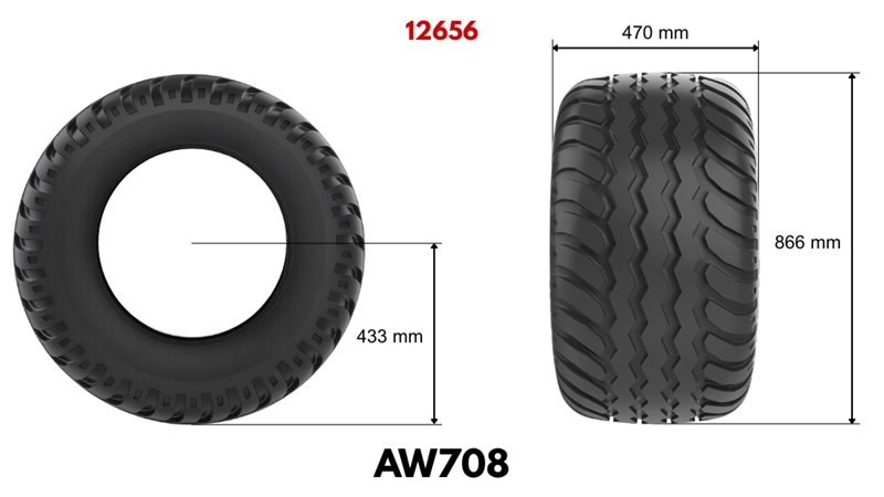 19,0/45-17 TYRE AW708 - 14 PR
