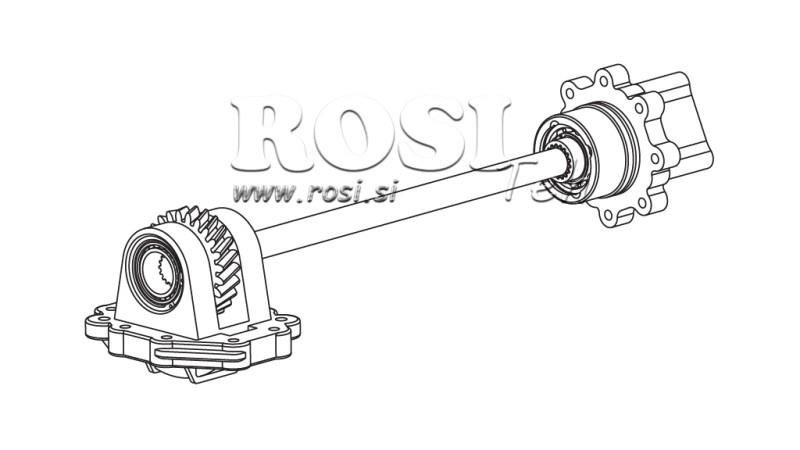 UTGANG FOR HYDRAULISK PUMPE - SCANIA GRS 905