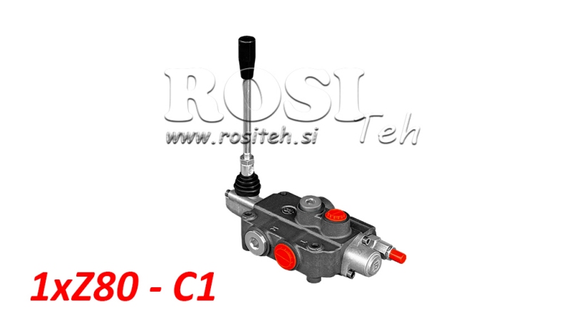 HIDRAVLIČNI VENTIL 1xZ80 + ENOSMERNI C1