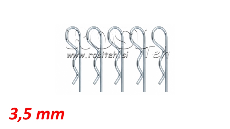 SAFETY CLIP SET SINGLE Φ 3.5 MM (5PCS)
