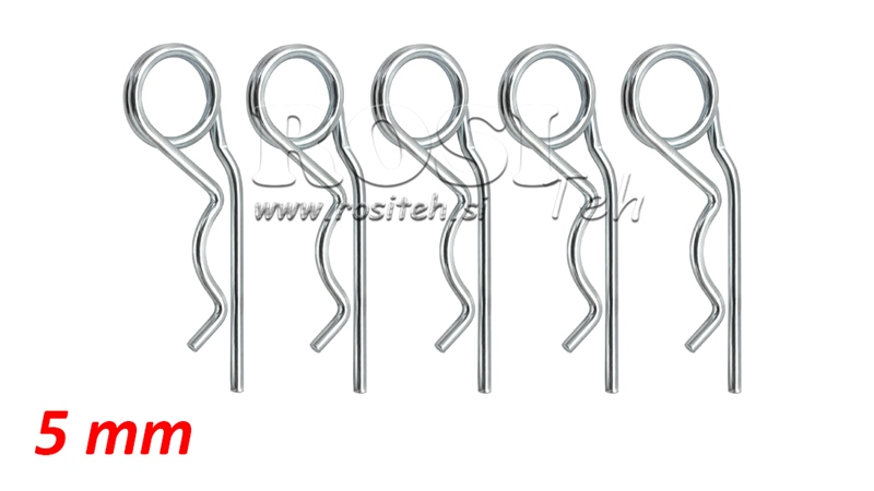 SET OF SAFETY CLIPS DOUBLE Φ 5 MM (5PCS)