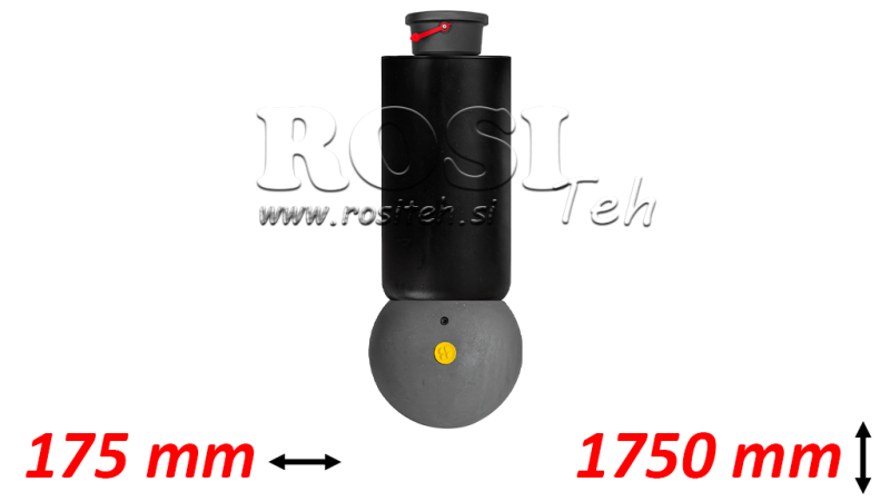 TELESCOPIC CYLINDER - MEILLER KIPPER 5 EXTENSIONS 175MM - 15 TON STROKE 1750MM