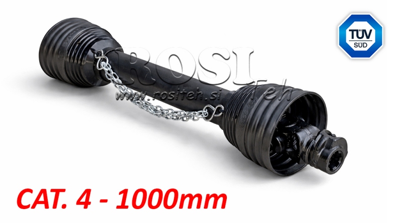 CE-CERTIFIERAD KARDANAXEL PROFI LINE KAT.4 LANGD 1000mm