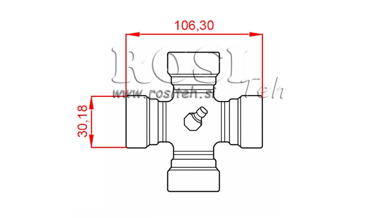 KRYŽMĖ F-30,18X106,30 ECO KARDANO VELENUI 970mm 70-110HP SU FRICCINE SANKABA