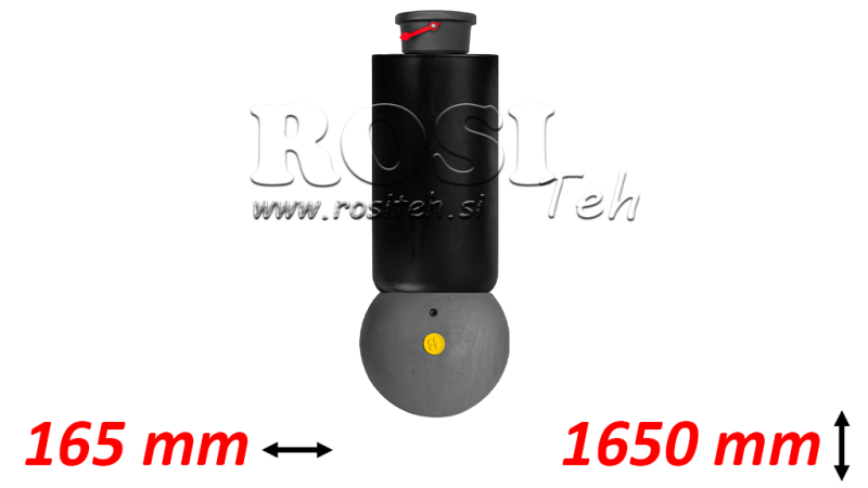 TELESCOPIC CYLINDER - MEILLER KIPPER 5 EXTENSIONS 163MM - 15 TON STROKE 1650MM