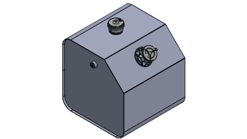 METALLTANK TOPP 150 Lit 600x600x500mm