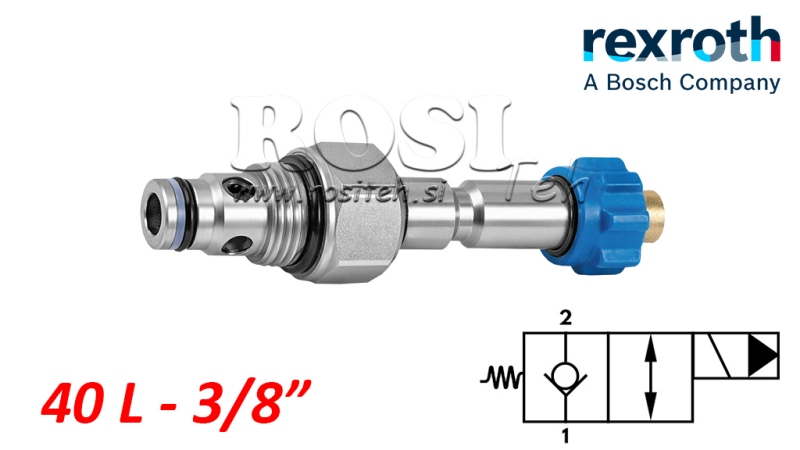 HYDRAULISCHER GESCHLOSSENER ELEKTROMAGNETISCHER STEUERGERÄT FÜR 2-WEGE-VENTIL REXROTH 3/8 40-LIT