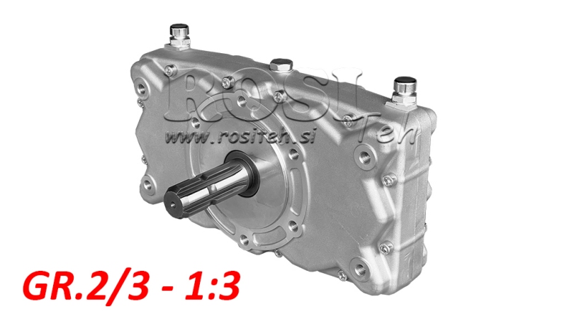 DOUBLE GEARBOX GR.2/3 -1:3 MALE