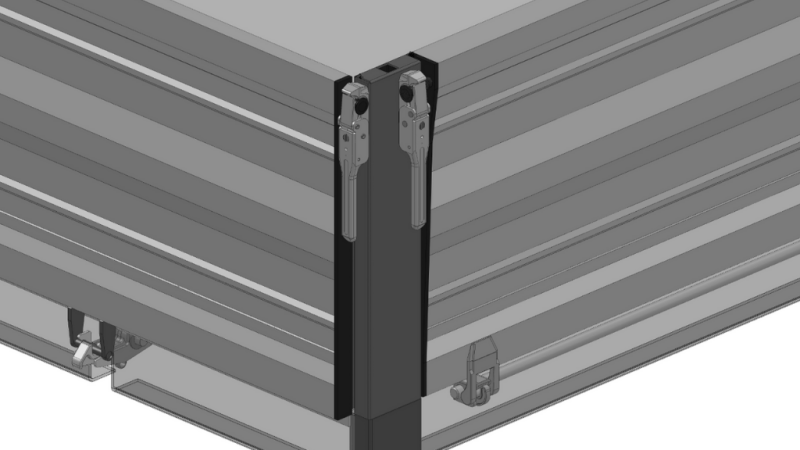 TRAILER SIDE PANEL CLOSURE PIANTONE ECO - FEMALE