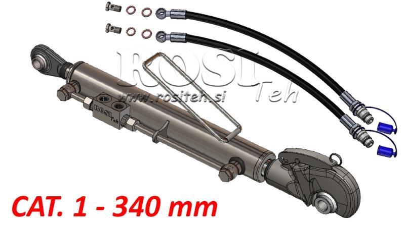 HYDRAULIC TOP LINK WITH HOOK - CAT. 1 - 50/30-340 (20-55 HP) (19,2 mm)