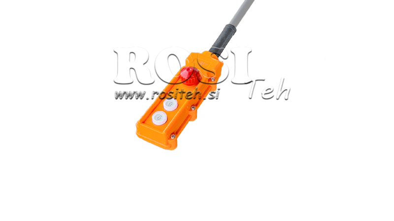 REMOTE SWITCH SET 2 BUTTONS + EMERGENCY OFF IN CASE WITH CABLE