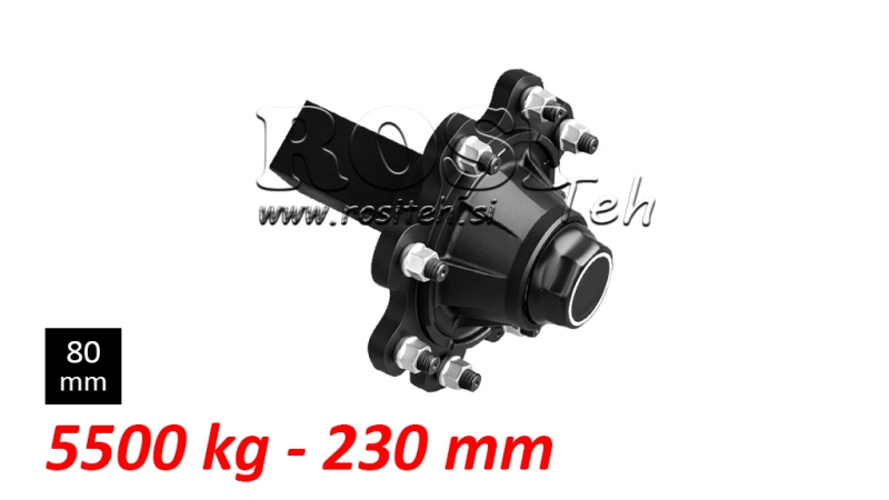 POLOSOVINA BREZ ZAVOR (8 VIJAKOV) - 5500 kg - 230 mm