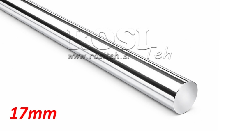TIGE CHROMÉE POUR CYLINDRE HYDRAULIQUE C45 - 17mm (1000mm)