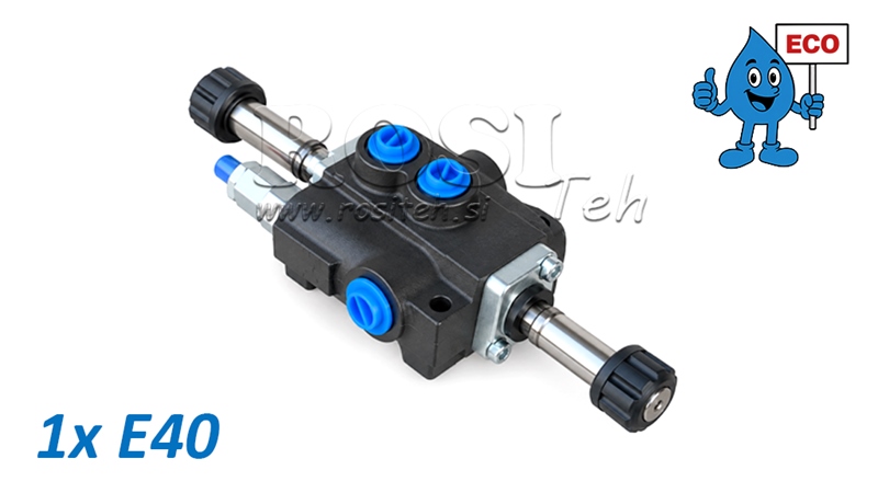HYDRAULIC SOLENOID VALVE (WITHOUT COILS) – 1-SECTION DIRECTIONAL CONTROL VALVE 1xE40 ECO