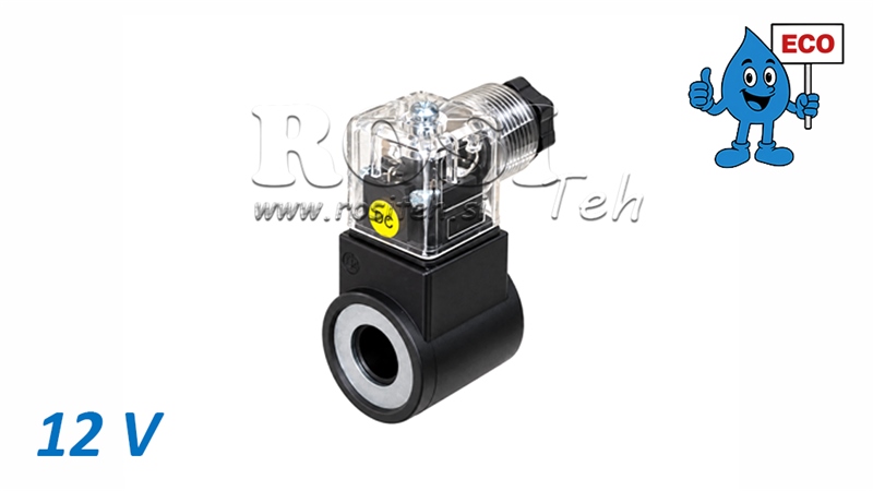 12V SOLENOID COIL FOR R80-EO ECO HYDRAULIC SOLENOID VALVE