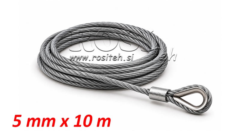 SYNTHETIC ROPE FOR WINCH RS-3500 - 1585 kg