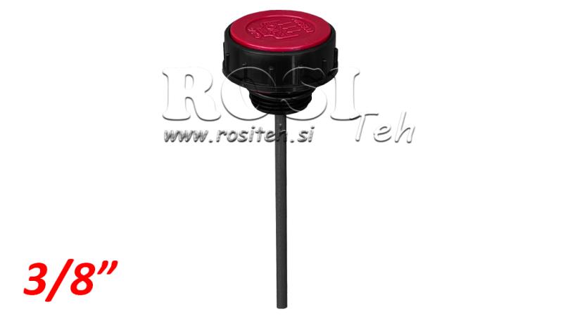 NALIVNI ČEP 3/8 z nivojno palico in odušnikom