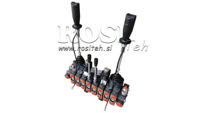 HIDRAVLIČNI VENTIL HIAB 8xPC70   2x JOYSTICK - ELEKTRO KRMILJENJE 12V