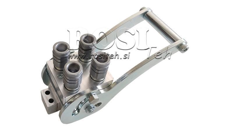 MULTI-FASTER KOBLING 4-veier BSP1/2 KOMPLETT NY TYPE