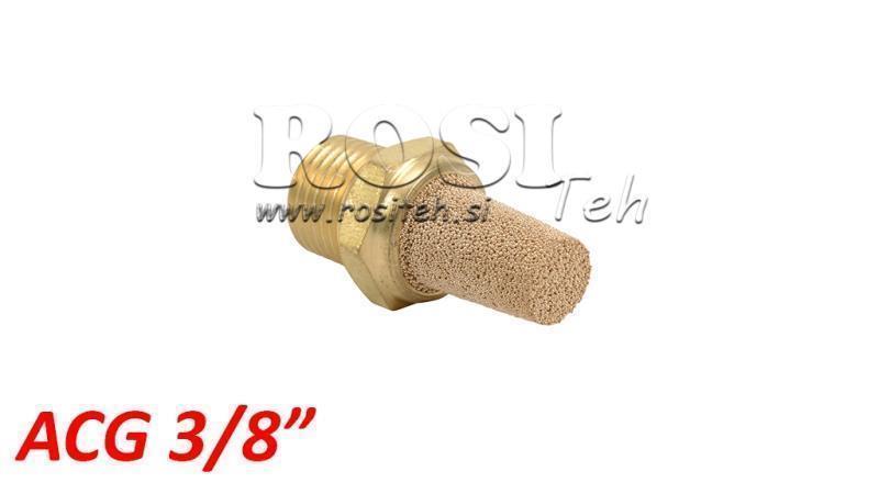 PNEUMATIC MUFFLER MADE OF BRASS ACG 038 HIGH