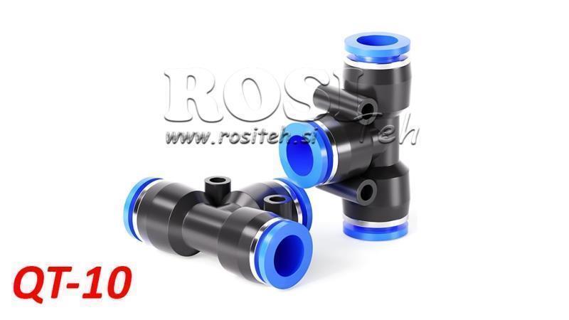 PNEUMATIC PLUG T CONNECTION TPA WITHOUT THREAD QT-10